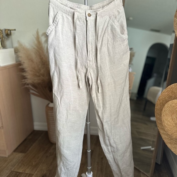 Women’s Linen Blend Pants - Picture 1 of 6
